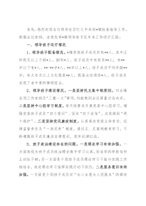 镇党委迎接检查指导工作情况汇报