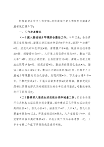城管局主要工作和民生实事进展情况汇报