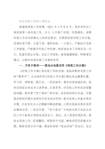 参加巡视工作的心得体会