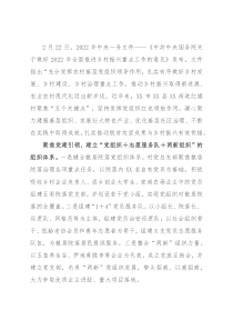 2022年乡村党总支部贯彻落实X文件汇报发言