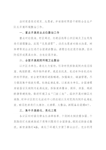 村党委开展环境整治工作汇报