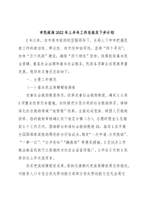 市民政局2022年上半年工作总结及下步计划