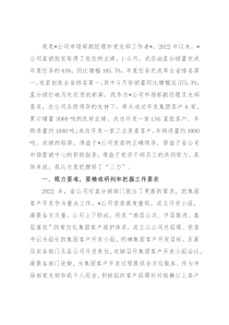 公司交流材料：把握“三力” 担当有为