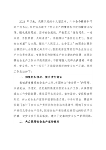 镇2021年安全生产工作总结