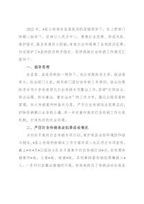 县公安局经侦大队打击传销工作汇报