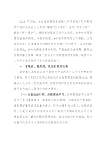 2022年上半年市应急管理局工作总结