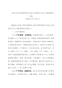 （送审稿）0627XX区全国文明城市集中攻坚与全面深化行动工作推进情况