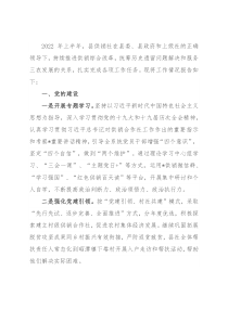 县供销社2022年上半年重点工作落实情况汇报