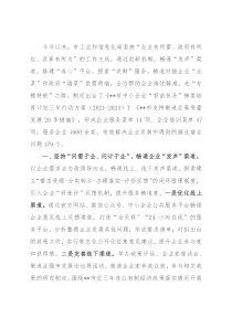 工信局助力企业发展工作汇报