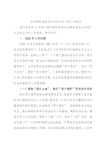 在纪律检查委员会全体会议上的工作报告