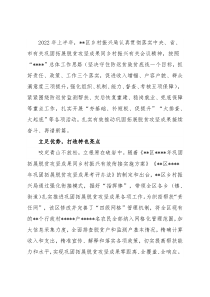 2022年上半年工作综述（乡村振兴局）
