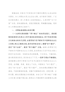 县委副书记党史学习教育专题民主生活会对照检查材料