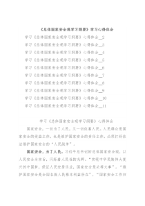 《总体国家安全观学习纲要》学习心得体会（10篇）