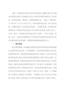 2022年下半年意识形态主体责任落实情况督查调研报告