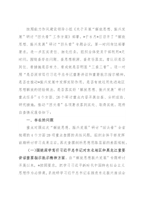 党组“解放思想、振兴发展”研讨“回头看”自查报告