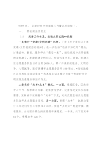 2022年度区新时代文明实践中心（所、站）建设工作总结