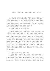 2021年纪检工作上半年总结暨下半年工作计划