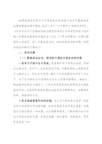 某乡乡长关于党的政治建设自查自纠报告
