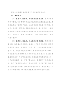 党组织书记2021年度抓基层党建工作述职报告
