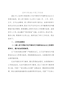 县审计局2021年度工作总结